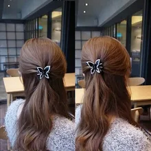 Бабочка Кристалл Стразы Коготь набор заколок для волос зажим аксессуар зажим