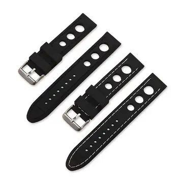 

Soft Silicon Universal 20mm 22mm 24mm Watchband Replacement Watch Band Strap For Garmin Active Wirststrap For Samsung Gear2 R380
