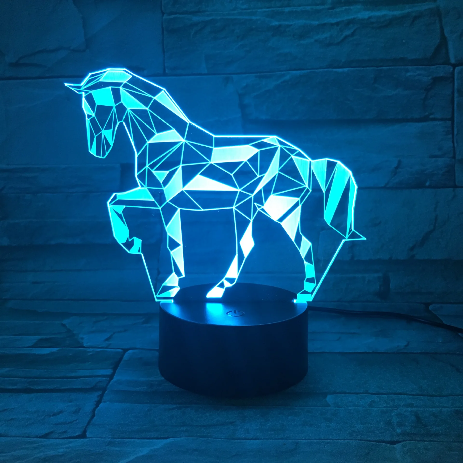 

Creative Animal Zebra 3D Visual Small Night Lamp Horse Remote Control Touch Control Gradient Lamp Gift Ambience Light