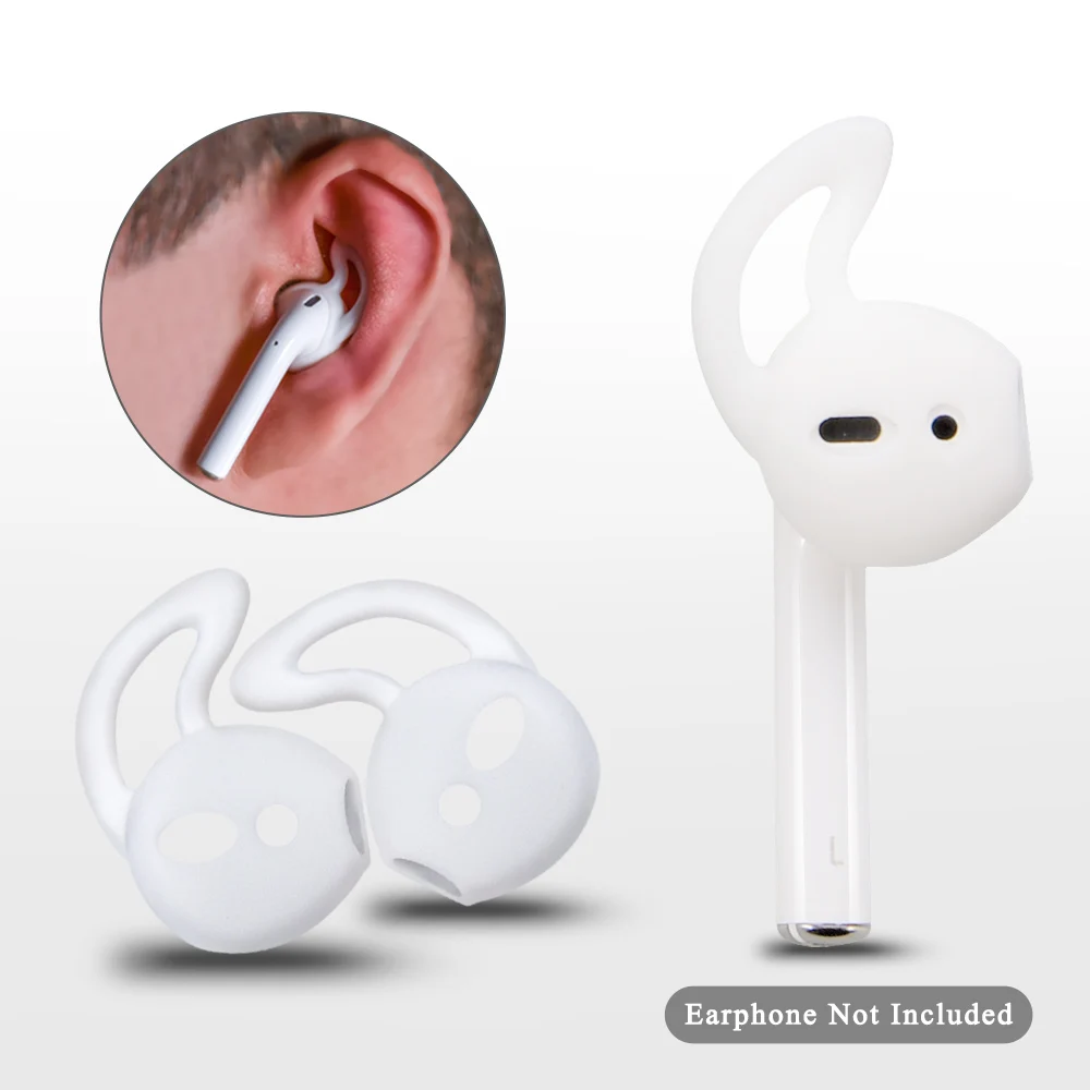 1 пара ушных колпачков для Airpods Нескользящие силиконовые наушники вкладыши