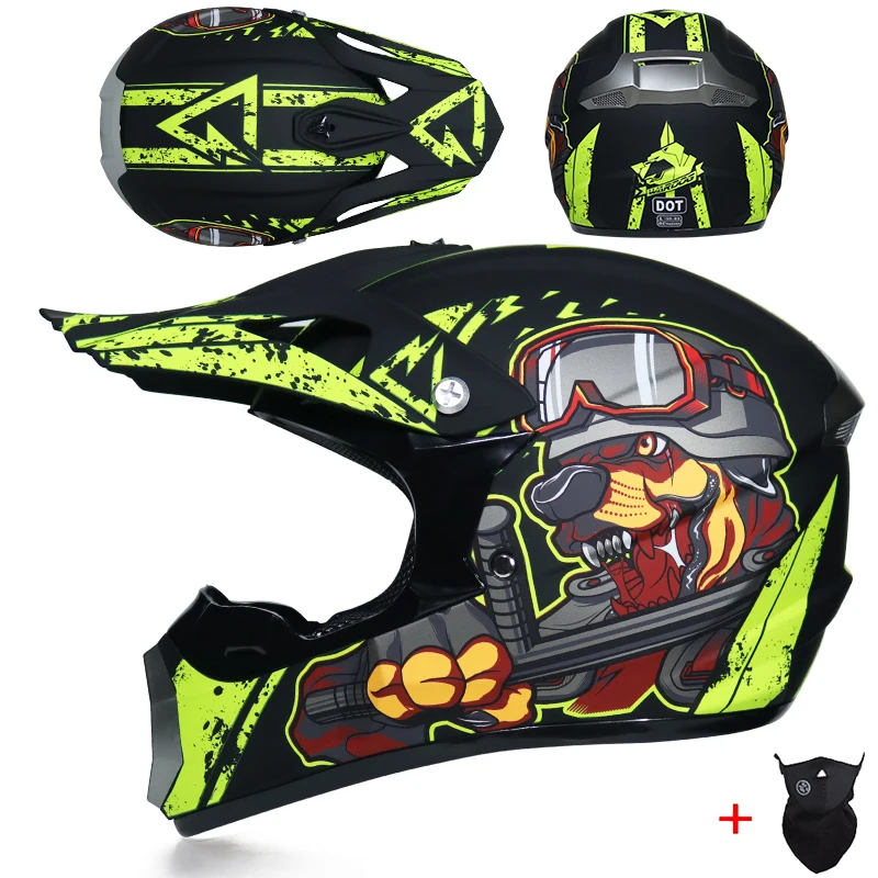 MSUEFKD Best Sell Offroad Mountain Full Face Motobiker Helmet Classic Bike MTB DH Racing Helmet Motocross Downhill Bike Helmet - Цвет: 4a
