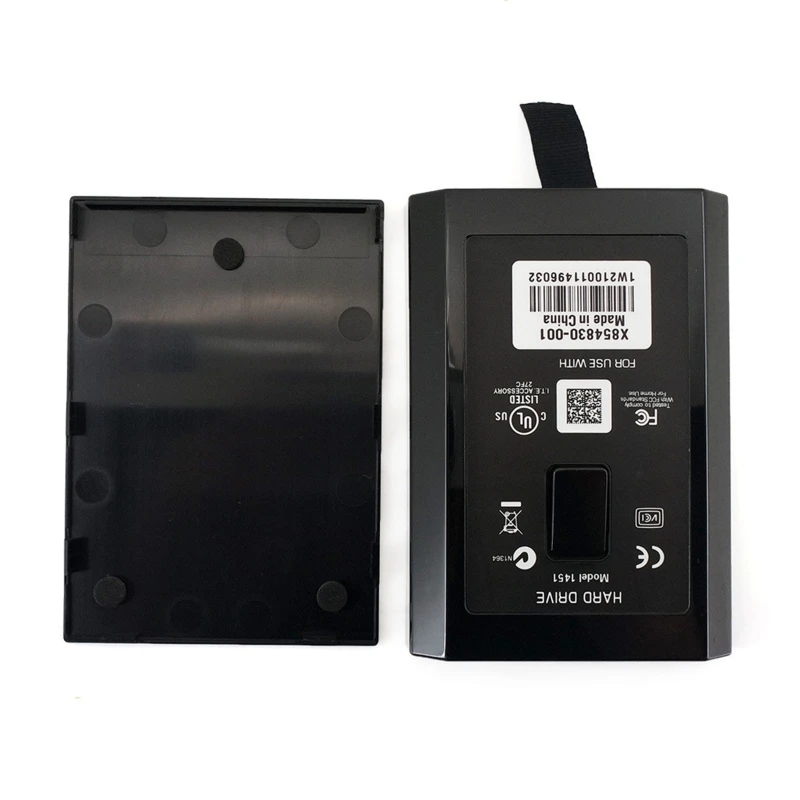 1Pcs Per Xbox-360 Slim Hdd Interno Hard Disk Hdd Caso Di Alloggiamento Nero Di Alta Qualità
