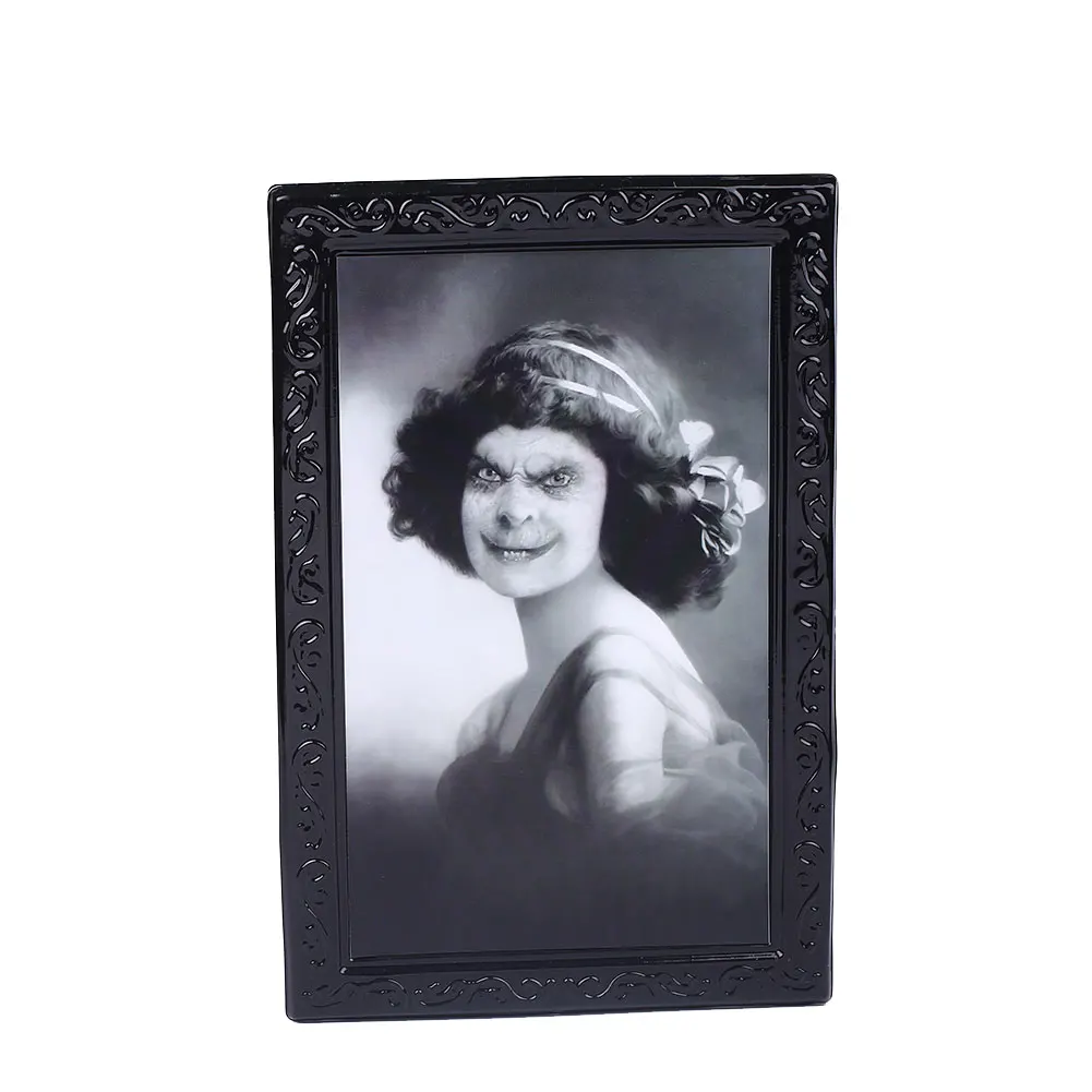 

Ghost Frame Halloween Horror Party Home Photo 3D Spooky Spooky Cosplay Wall Art Scarf Picture Portrait Morphing Haunted