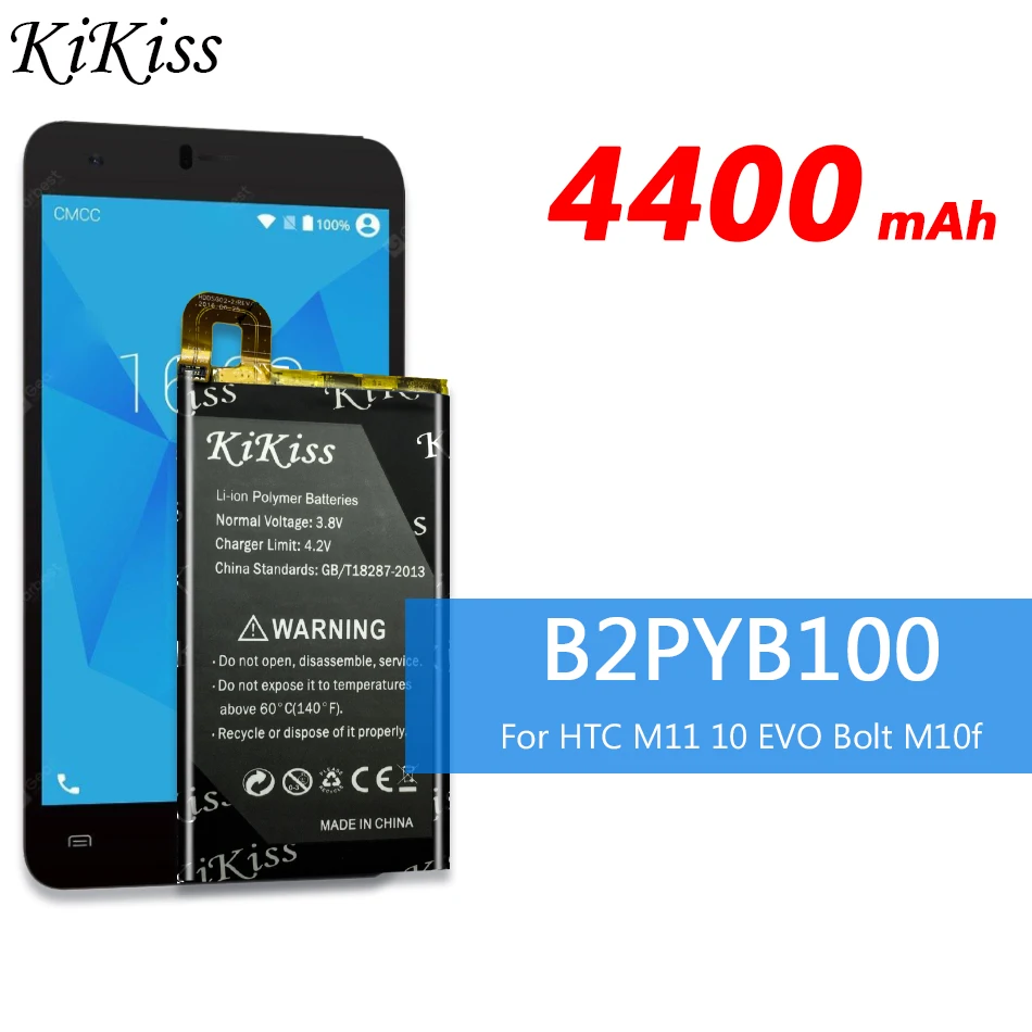 Мощный аккумулятор 4400 мАч для HTC M11 10 EVO Bolt M10f мобильного телефона B2PYB100 набор