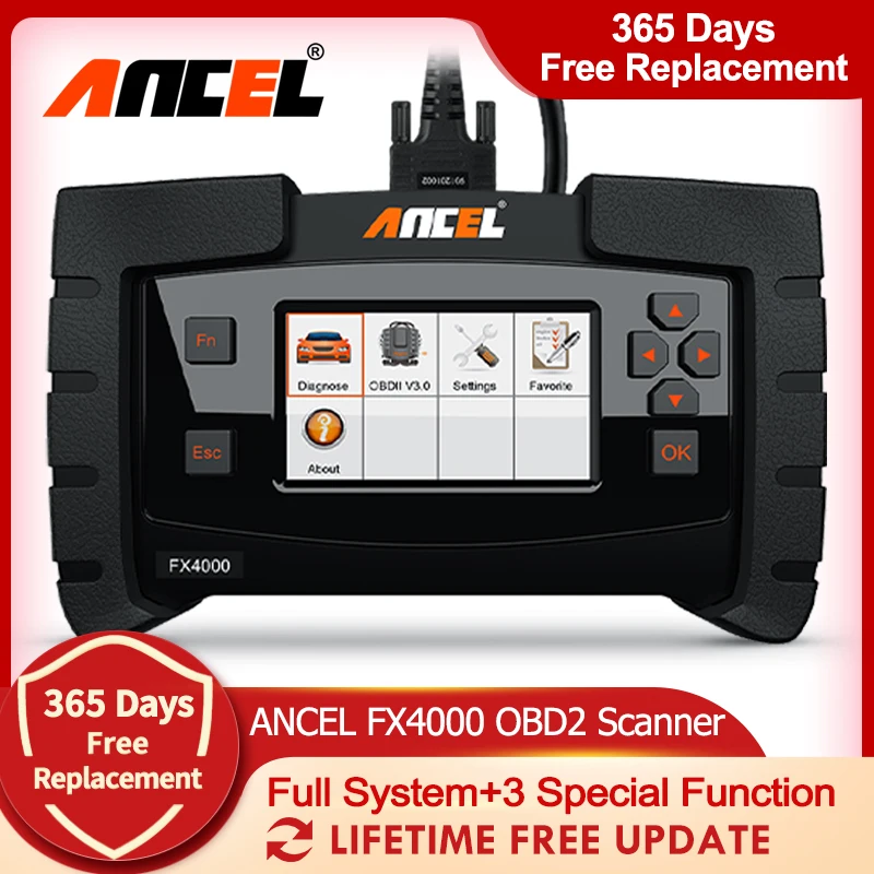 Ancel Fx4000 Obd2 Auto Diagnostic Tools All System Professional Abs Oil Epb Reset Odb Obd 2