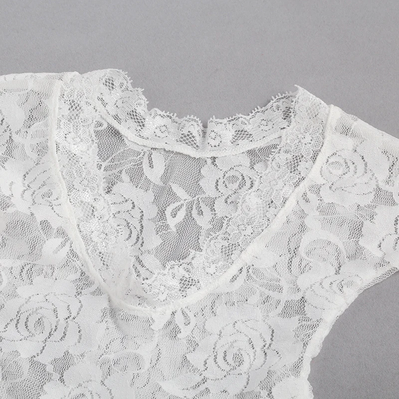 Summer Fullmoon Infant Baby Girls Bowknot Lace Romper Outfit Clothes Photo Prop