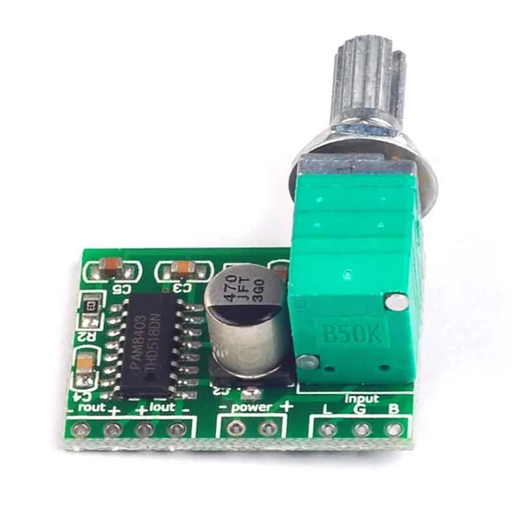 

PAM8403 10pcs Volume Durable 5v Potentiometer HIFI Stable USB Power Audio Mini Digital With Switch Amplifier Board Accessories