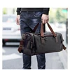 2022 New Outdoor Travel Bag Black PU Leather Hiking Bags Hand Luggage For Men Travel Duffle Large Capacity Bag High Quality ► Photo 2/6