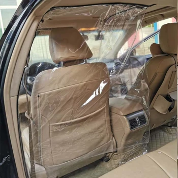

1pc Anti-saliva Anti-infection Taxi Seat Cover Driver Protective Isolation Cover Rental Car Curtain Transparent Film