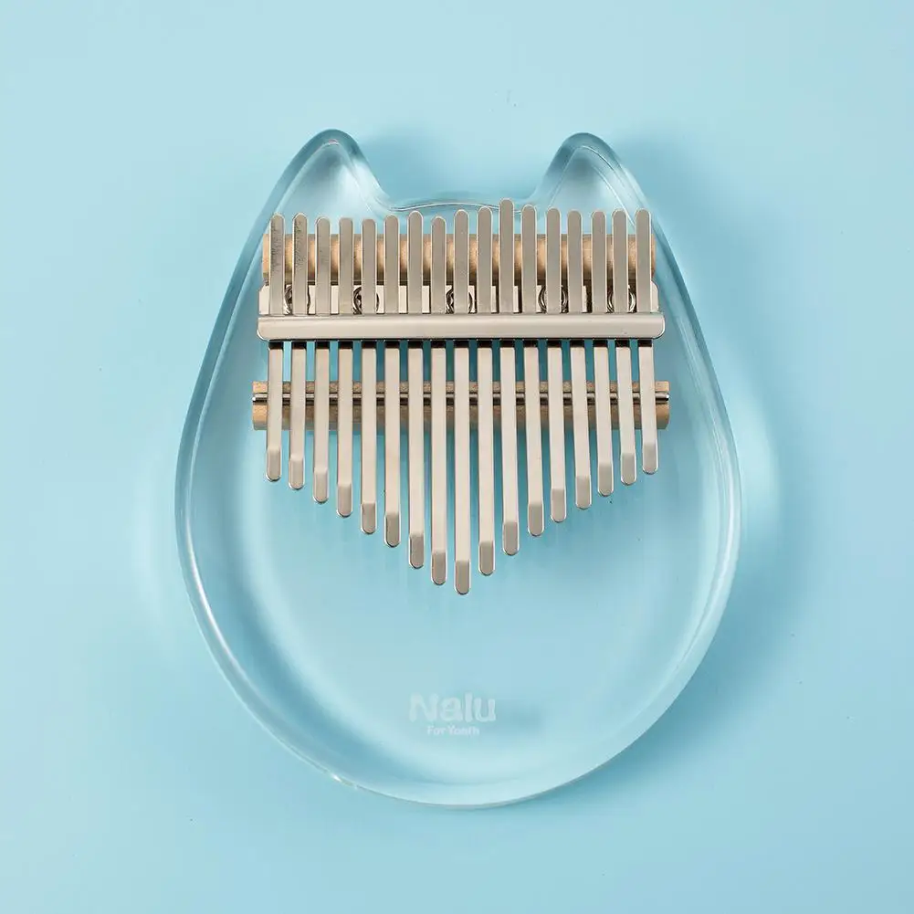 

Nalu NK-CT 17 key Kalimba Crystal Cat Bear Shape Acrylic Thumb Piano Mbira Calimba Transparent Keyboard Musical Instrument Gift
