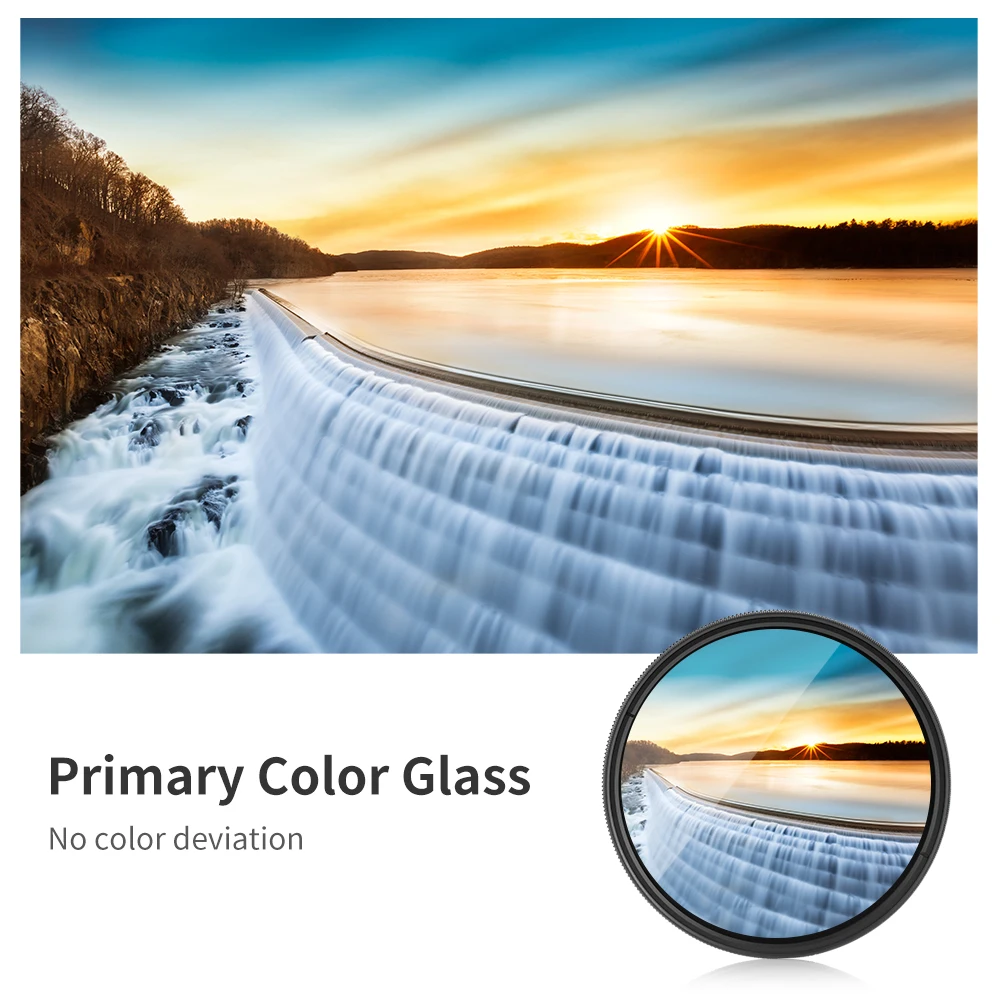 K&F Concept ND2 To ND400 40.5mm Slim Fader Variable  Adjustable ND Neutral Density Lens Filter   cleaning cloth free shipping