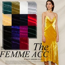 Tissus Au метр шелковой ткани шелк чистый цвет бархат Diy пользовательские Gusang много цветов оригинальность ткани