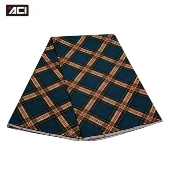 

ACI New Fashion Ankara Fabric African Real Wax Prints Ankara Ghana Kente Fabric 6 Yards/Piece Nigeria Wax Tissu Africain Kente