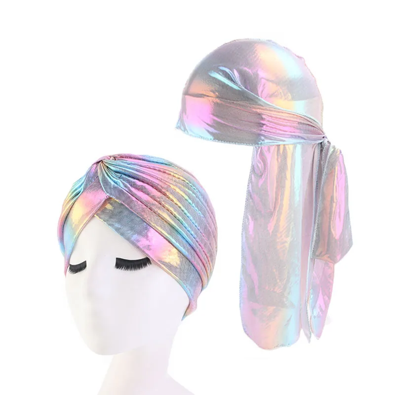 Мужской головной убор Durag Doo Rag Durags и Bonnets, женский головной убор, комплект из 2 предметов