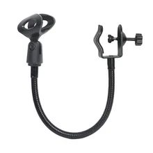 

Flexible Gooseneck Microphone Stand With Desk Clamp For Radio Broadcasting Live Mic Holder C-shaped U-shaped Clip Hose 360degree