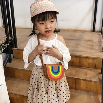 

Cute Cartoon Prints Children Shoulder Bag Girls High Quality Mini Messenger Bag Small Handbags Crossbody Phone Leather Purse Sac