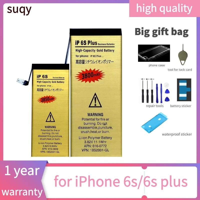 

Suqy 0 Cycle Batterie for Iphone 6s Battery 6s for Iphone 6s 6s Plus Bateria Rechargeable Batteries Mobiele Telefoon Accessoires