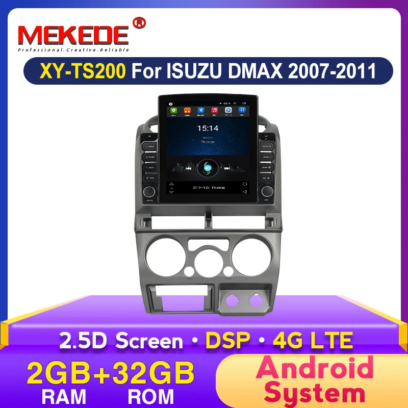 MEKEDE Tesla GPS-навигатор для ISUZU DMAX 2007 2008 2009 2010 2011 WIFI Автомагнитола мультимедийный