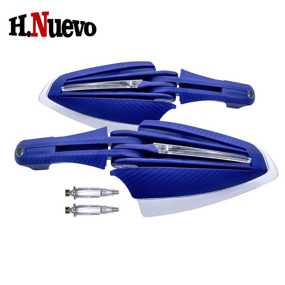 

22MM Universal Motorcycle Moto Hand Handlebar Protector Motobike Motocross Handle bar Guards Handguard With LED
