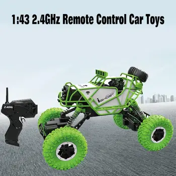 

1:43 2.4GHz Remote Control Car Toys Off Road Rock Crawler Trucks 90 Degrees Climbing Vehicles With LED Light For Kids