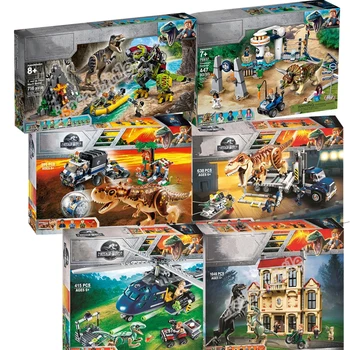 

New Jurassic Park World Dinosaurs Baryonyx Treasure Hunt Figures Building Blocks Bricks Kids Toys Gift