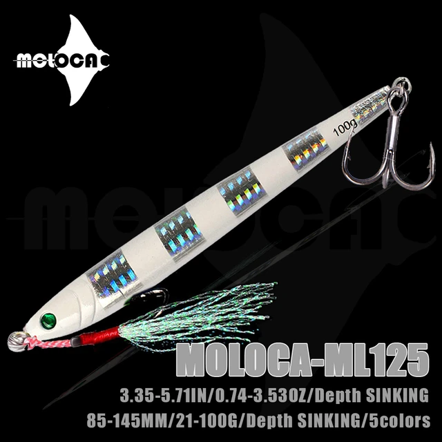 Fishing accessories Lure Metal Jig Weights 21g-100g Sinking Bass  Holographic Isca Artificial Baits Peche A