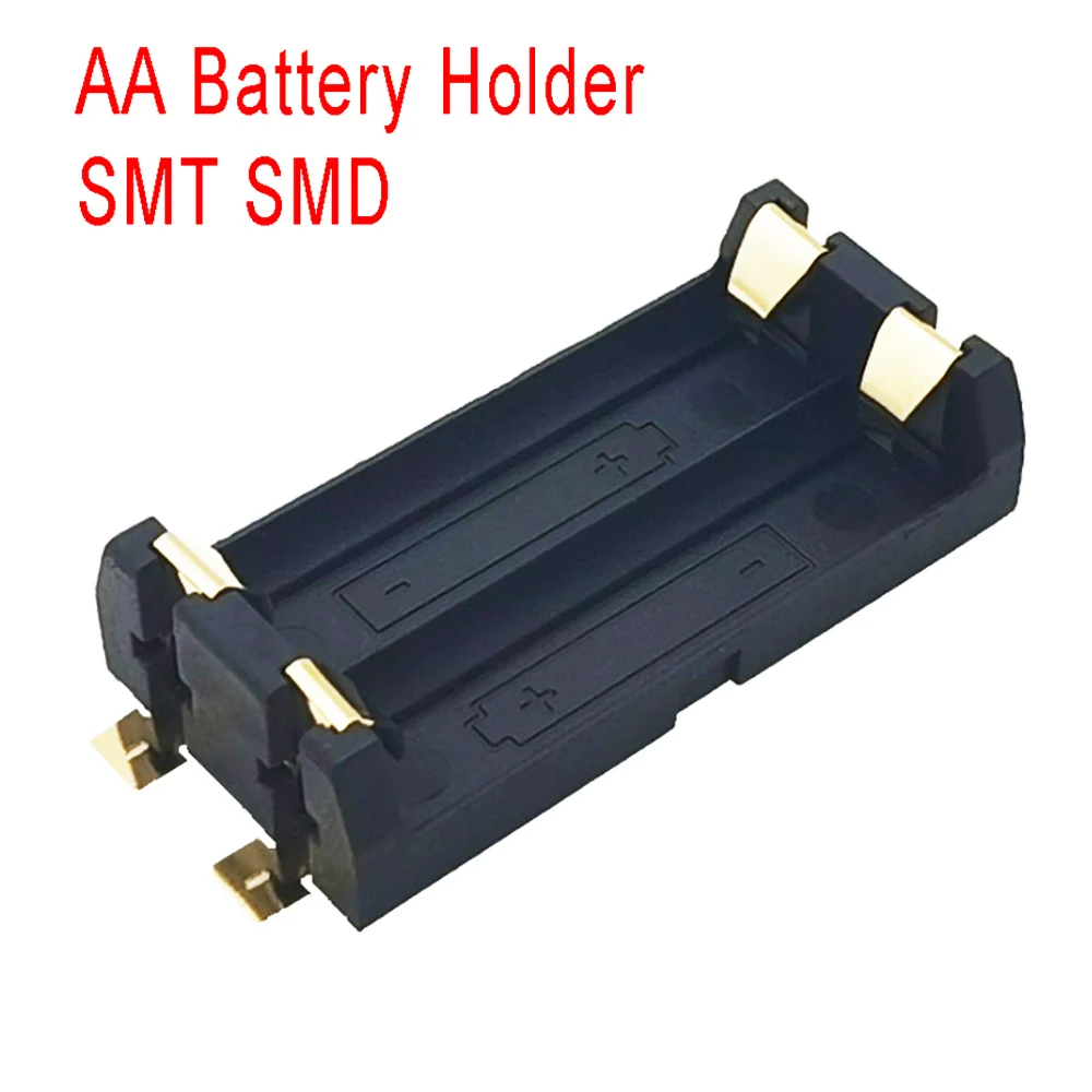 Высококачественная позолоченная батарея SMT SMD 2 AA 1 шт. чехол для аккумулятора| |