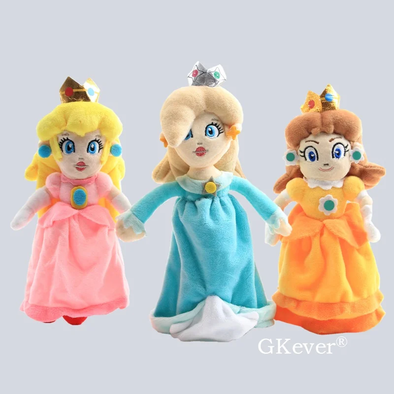 Super Mario Bros Принцесса Дейзи розалина Прекрасная принцесса Персик мягкие куклы плюшевые игрушки " 20 см подарок для девочек - Цвет: 3 Pieces