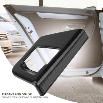 

Carbon Fiber Car Interior P Button Electronic Handbrake Frame Cover Trim for Alfa Romeo Giulia 2016-2020 Car Accessories