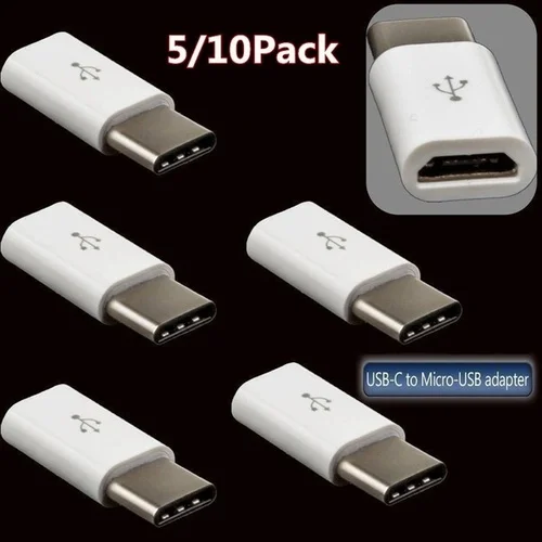 

5PCS/10PCS Micro USB to Type-C Micro USB to IOS Adapter USB-C Cable Charger for Samsung Apple Huawei