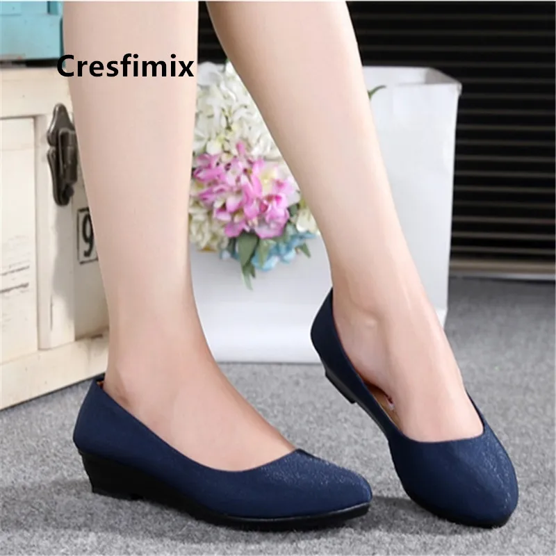 Cresfimix Zapatos De Mujer женские весенние туфли на плоской подошве без застежки