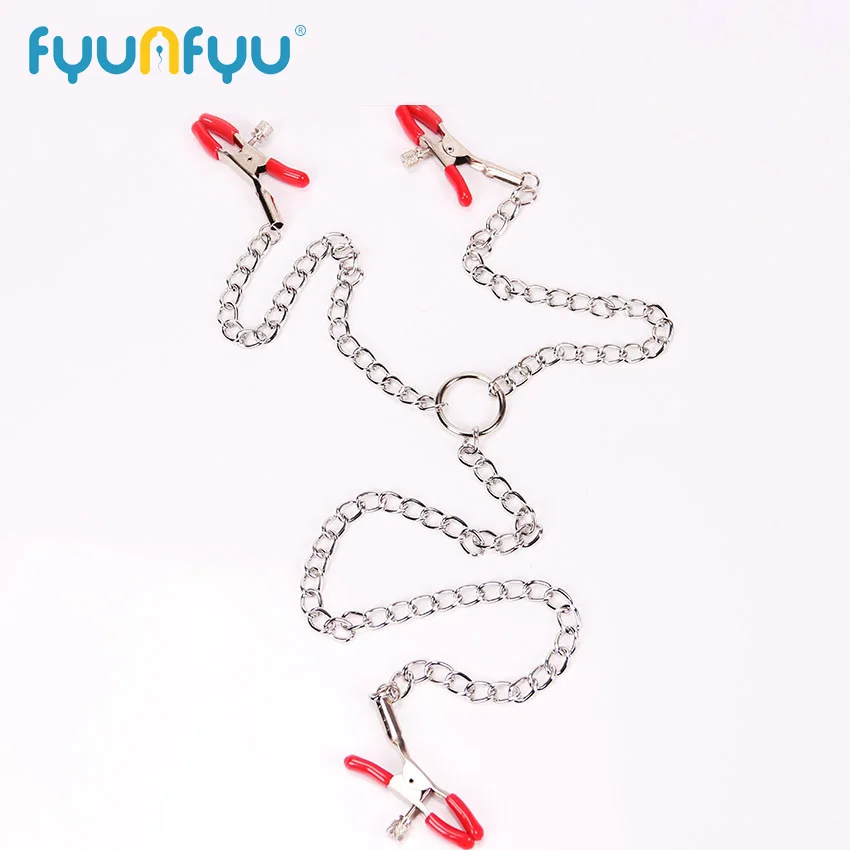 Femme Sexy trois pinces à tétons lèvres pinces à tétons avec pinces à chaîne esclave fétiche jouets outil sexuel adulte Ga_voghion.com