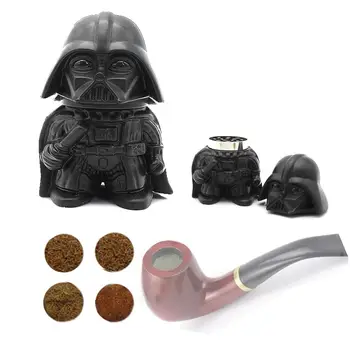 

Star Wars Black Warrior Darth Vader Toy Tobacco Grinder Herb Herbal Spice Crusher Smoke Pipe Accessory Metal Zinc Alloy Grinder