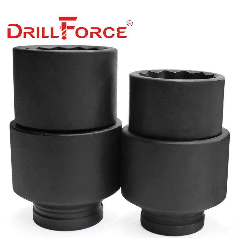 Drillforce 17-50mm Impact Pneumatic Socket Driver Torx Head 12 Point 3/4" Adapter Car Auto Truck Tire Wrench Repair Tool 5