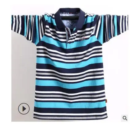 Поло с длинными рукавами для мужчин в полоску Camisa Masculina Polo L XL 4# C одежда Повседневная Деловая Homme бренд Новая мода оверсайз 100 кг - Цвет: skyblue gray
