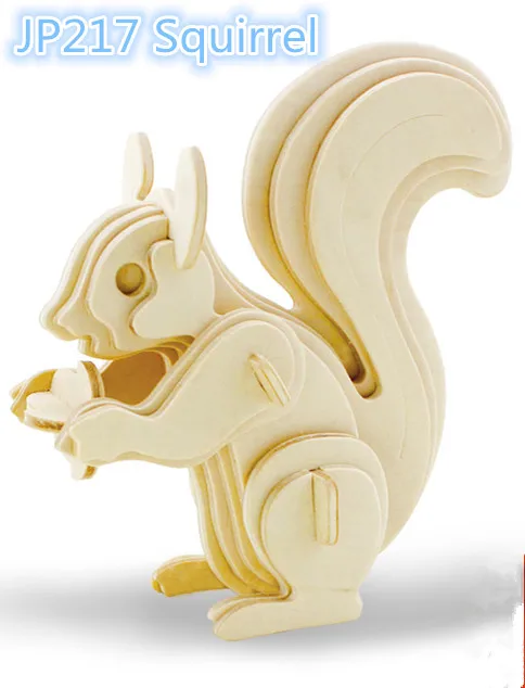 Новогодняя Рождественская игрушка Сделай Сам игрушки для животных 3D деревянная головоломка модель игрушки для сборки деревянные наборы для ремесла украшение стола для детей Kidsdongw