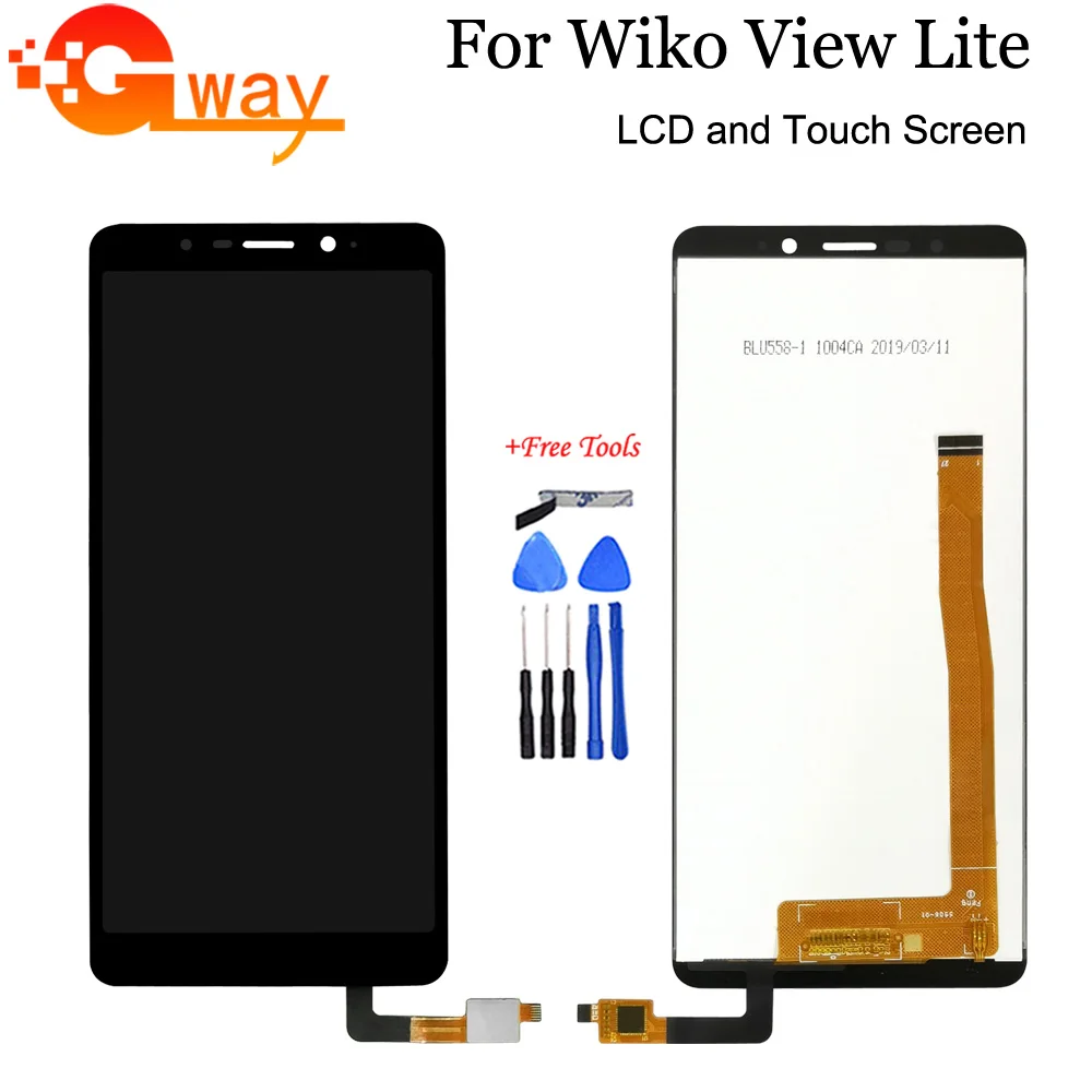 

100% Tested For 5.45" Wiko View Lite LCD Display And Touch Screen Digitizer Touch Panel Assembly For Wiko View Lite + Tools