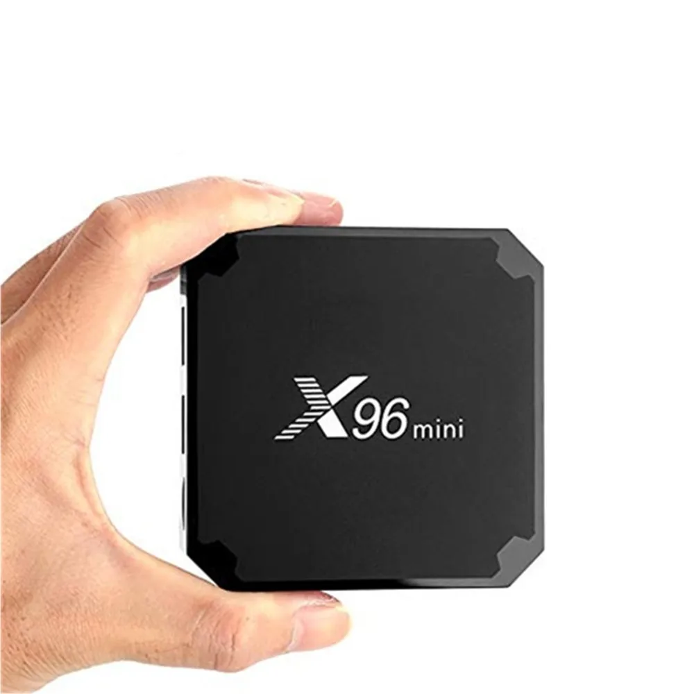 X96 Мини Android 7,1 ТВ коробка Смарт медиаплеера Amlogic S905W 2 Гб Оперативная память 16 ГБ 1 Оперативная память 8 Гб 4 ядра 2,4 г Wi-Fi 4K X96Mini Декодер каналов кабельного телевидения