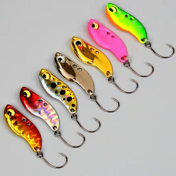 

7pcs Vibration Fishing Lures mini Metal Bait 2.5 g 30mm 7 colors Freshwater fishing wobblers Carp baits tackle Lead head Stripe Bait Jigs leurre peche