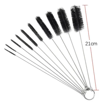 

10 Pcs/Set Metal Cleaning Brush For Weed Pipe Clean Glass Hookah Smoking Cachimba Pipas Fumar Feeding Bottle Brush