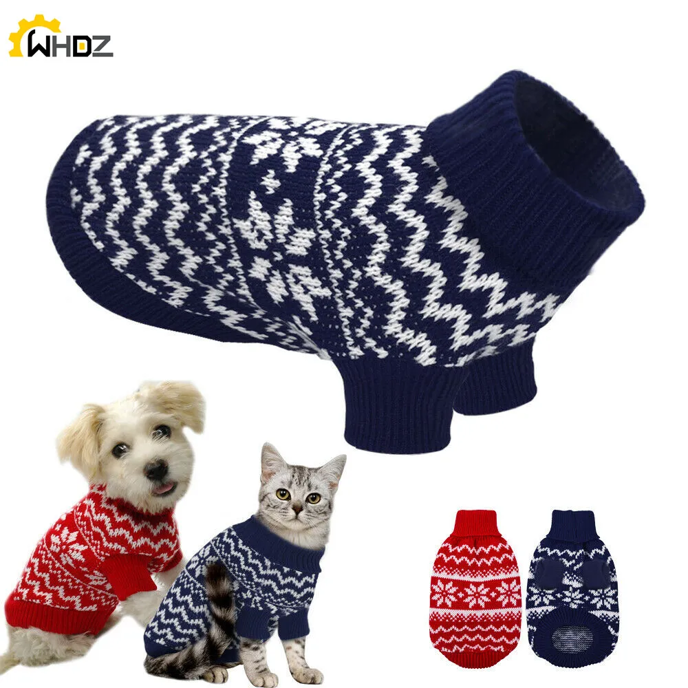 Jersey de punto para perros ropa Chihuahua, suéter de Navidad para mascotas, cachorros y gatos - Hogar y jardín