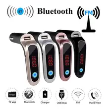 USB TF карта Поддержка зарядного устройства комплект беспроводной связи bluetooth для автомобиля ЖК-дисплей Hands-Free fm-передатчик MP3 музыкальный плеер Мобильные Телефоны Планшеты Dsp