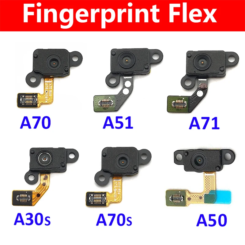 

New Home Button Fingerprint Sensor Flex Cable For Samsung A30S A307F A51 A515F A70 A705F A70S A707F A71 A715F A50 A505F A505FN