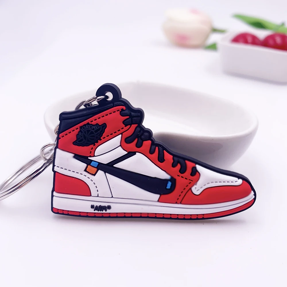 Mini Jordan 1 брелок для обуви для мужчин и женщин брелок Классический Цвет AJ Ретро поколение баскетбольные кроссовки брелок