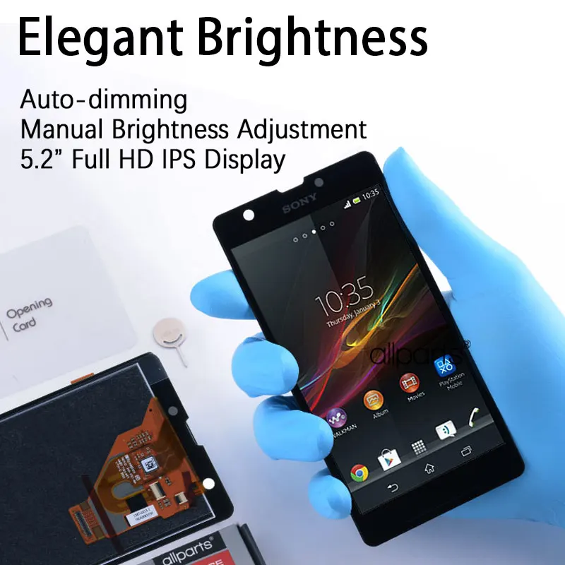 4,5" ЖК-дисплей для sony Xperia ZR дисплей сенсорный экран Замена для sony Xperia ZR модуль дисплея ZR C5502 C5503 LC