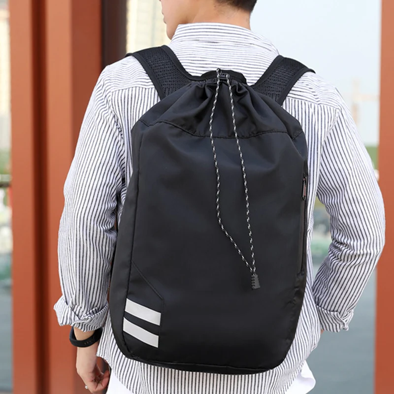2023 New Unisex Sports Backpacks Oxford Fabric Bucket Drawstring Waterproof Outdoor Soccer Football Basketball Backpack Bags