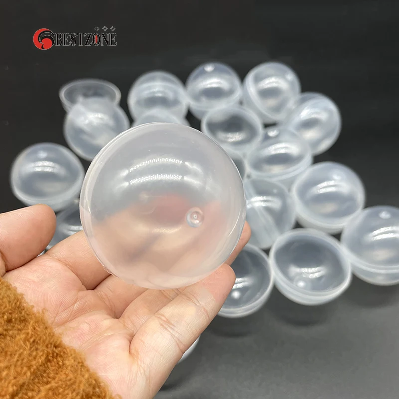 20/50/100Pcs Diameter 50mm Plastic All PP Toy Capsules Surprise Ball Transparent Container Box Kid Easy Open For Vending Machine 2