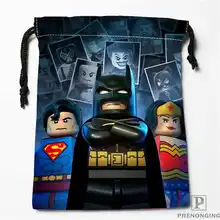 Пользовательские печати Бэтмен-Супермен сумки для покупок на шнурках дорожный мешочек для хранения плавать Пешие прогулки игрушка сумка унисекс мульти Size18-12-31-55