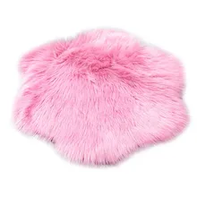 Высокое качество шерсть имитация овчины коврики искусственная Нескользящая спальня мохнатые коврики поддержка Прямая поставка