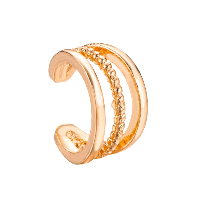 

1Pc Retro Multilayer Clip Earrings for Women Simple alloy geometry U-shaped earings 2019 fashion jewelry